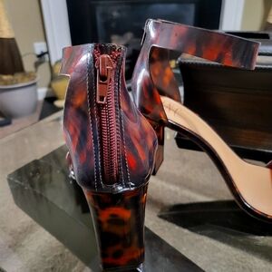INC tortoise shell heels